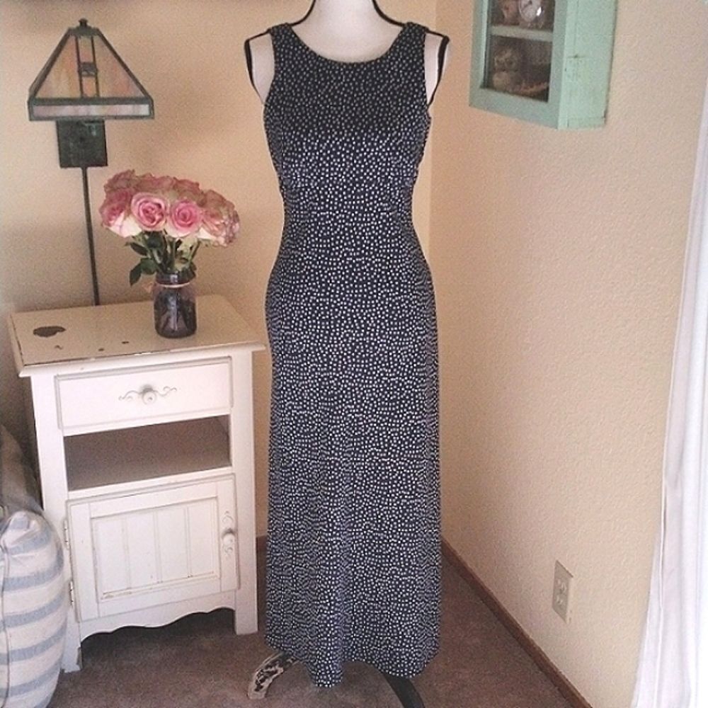 Vintage Roberta Maxi Dress with Pretty Back